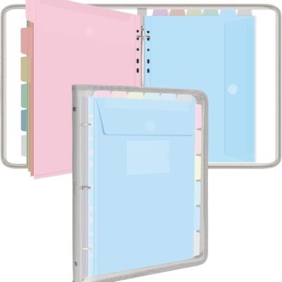 Portable Zipper Binder and Document Organizer