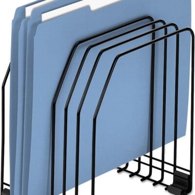 Rolling Multi-Tier File Storage Cart with Mesh Trays