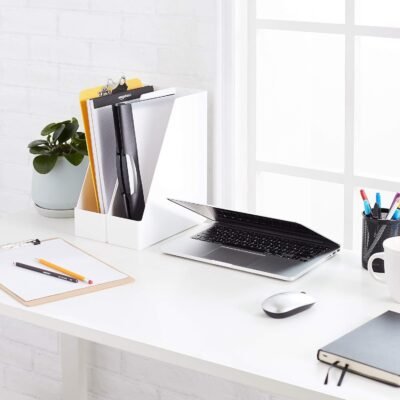 Vertical Desktop File Holder for Folders and Documents