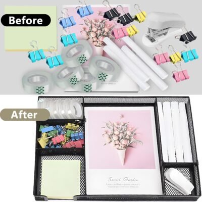 Pastel Desktop Stationery and Office Supply Set