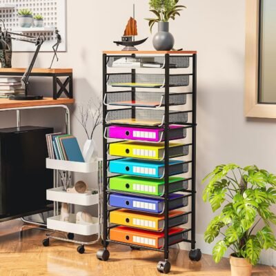 Stackable Wire Desktop File and Paper Organizer
